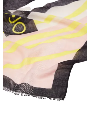 Liu Jo patterned scarf, black