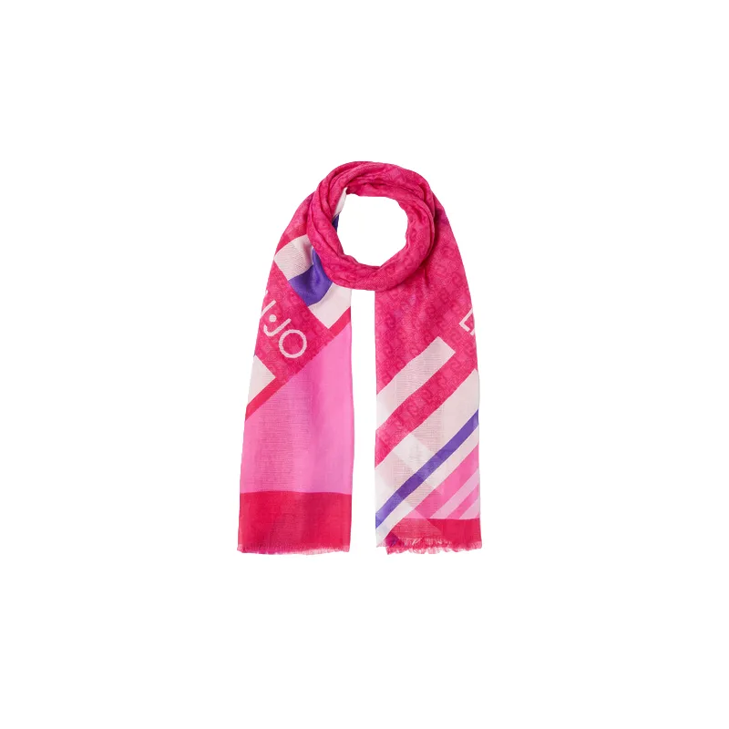 Liu Jo patterned scarf, pink