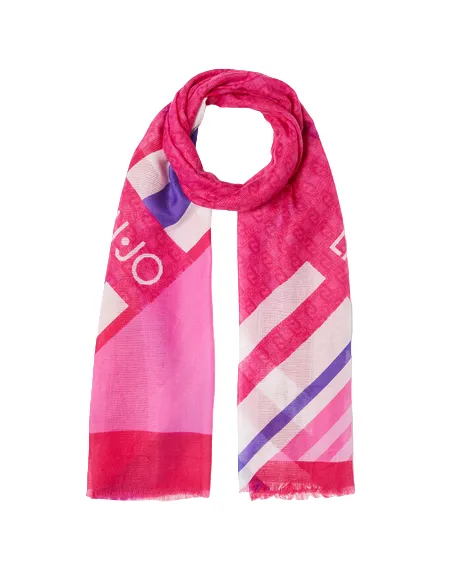 Liu Jo patterned scarf, pink