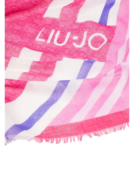 Liu Jo patterned scarf, pink