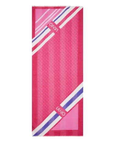 Liu Jo patterned scarf, pink