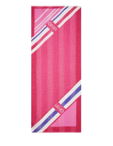 Liu Jo patterned scarf, pink