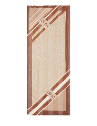 Liu Jo patterned scarf, brown
