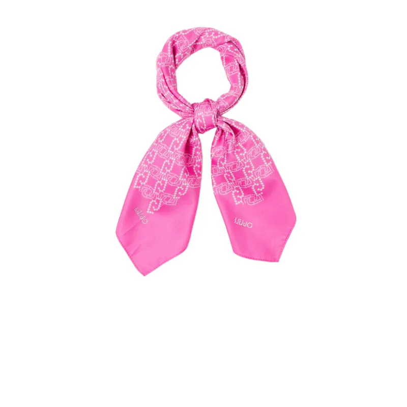 Liu Jo logo scarf, fuchsia