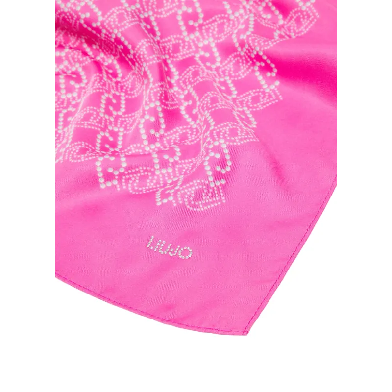 Liu Jo logo scarf, fuchsia 2