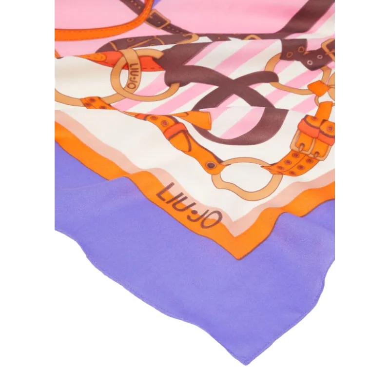 Foulard Liu Jo con stampa glicine 2