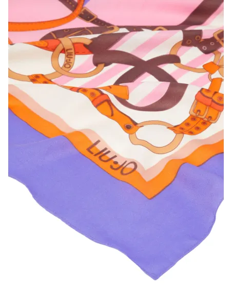 Foulard Liu Jo con stampa glicine