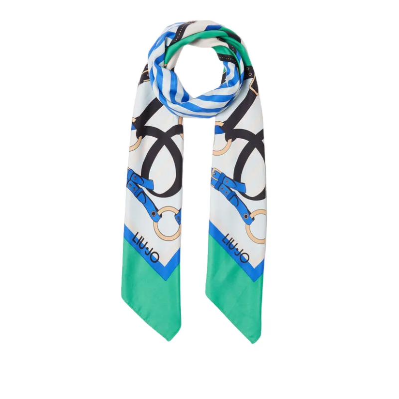 Foulard Liu Jo con stampa verde