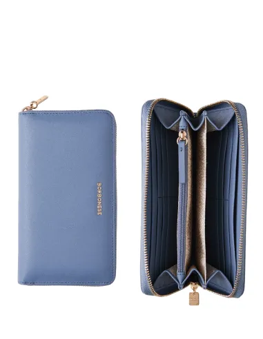 Damenbrieftasche aus Leder mit...