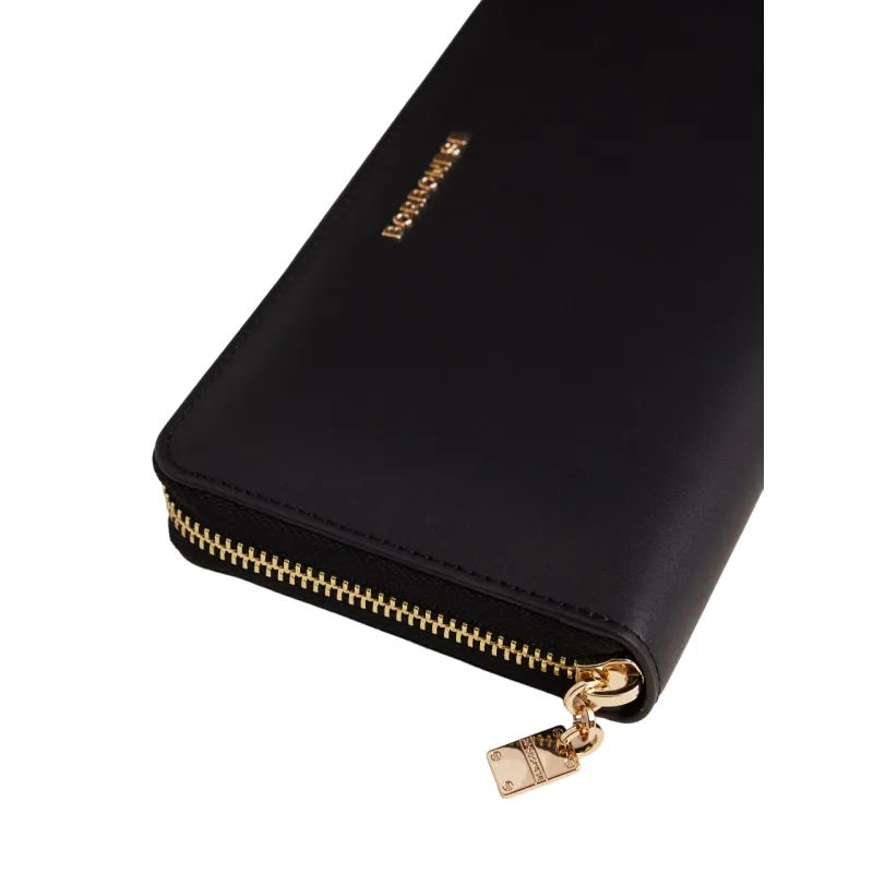 Damenbrieftasche aus Leder mit Reißverschluss Borbonese,... 2