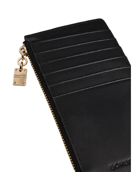 Borbonese Coin pouch with credit card slots, black