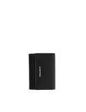 Borbonese medium women's wallet in leather, black