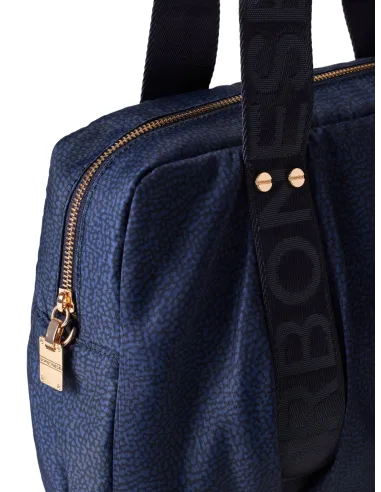 Borbonese Tasche mit zwei Henkeln, blau