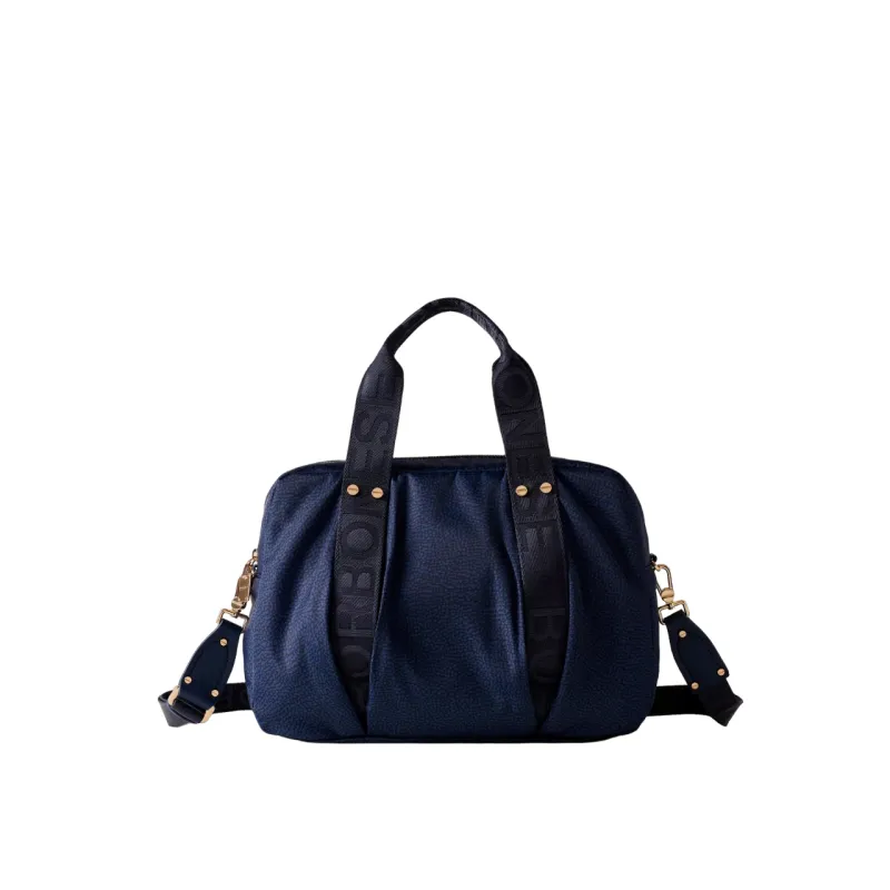 Borbonese Tasche mit zwei Henkeln, blau