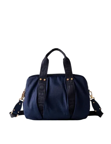 Borbonese Tasche mit zwei Henkeln, blau