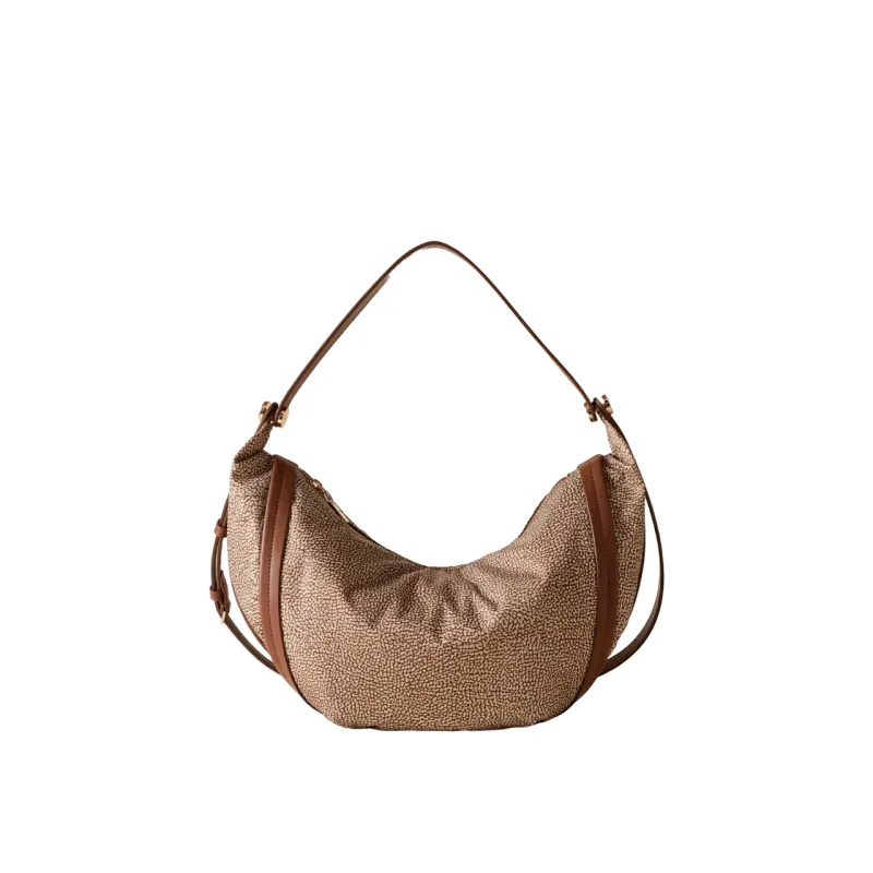 Borbonese women's bag with adjustable, removable shoulder...