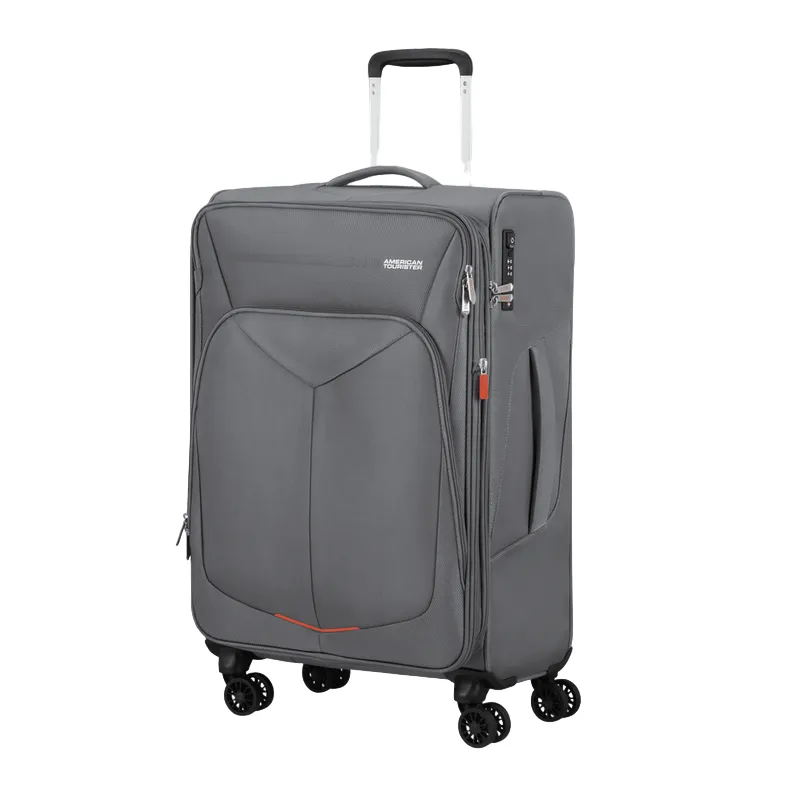 Mittelgroßer, erweiterbarer Trolley  SummerFunk, Titanium