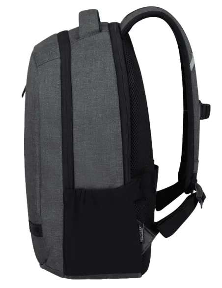 14" Computer-Rucksack aus recyceltem Stoff American Tourister Streethero, grau