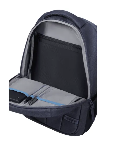 14" Computer-Rucksack aus recyceltem Stoff American Tourister Streethero, blau