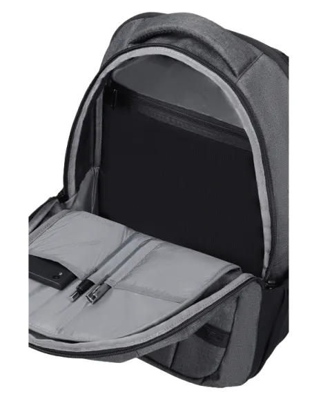 15,6" Computer-Rucksack aus recyceltem Stoff American Tourister Streethero, grau