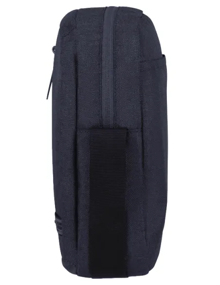 Men's recycled fabric cross-body bag, blue