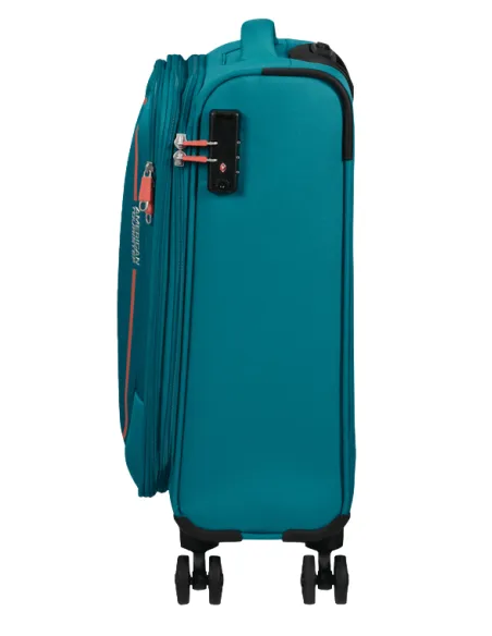 Erweiterbarer Kabinentrolley American Tourister Pulsonic, Stone Teal