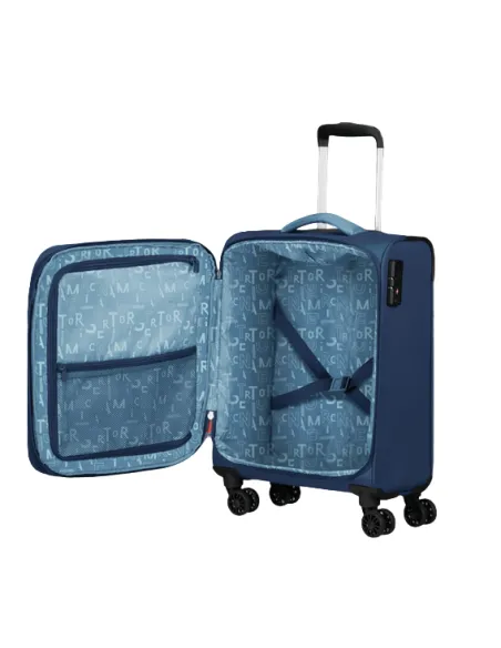 Trolley cabina espandibile American Tourister Pulsonic, Combat Navy