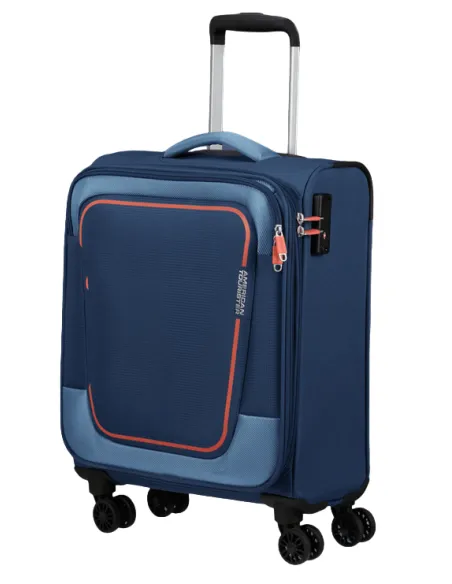 Erweiterbarer Kabinentrolley American Tourister Pulsonic, Combat Navy