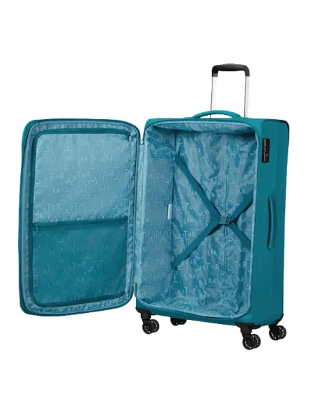 American Tourister Pulsonic großer erweiterbarer Trolley, Stone Teal