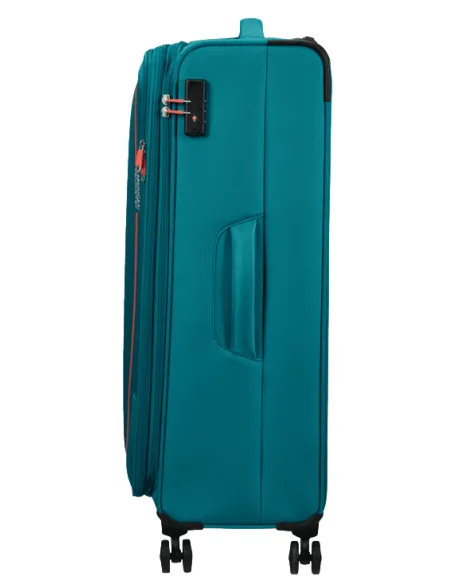 American Tourister Pulsonic großer erweiterbarer Trolley, Stone Teal