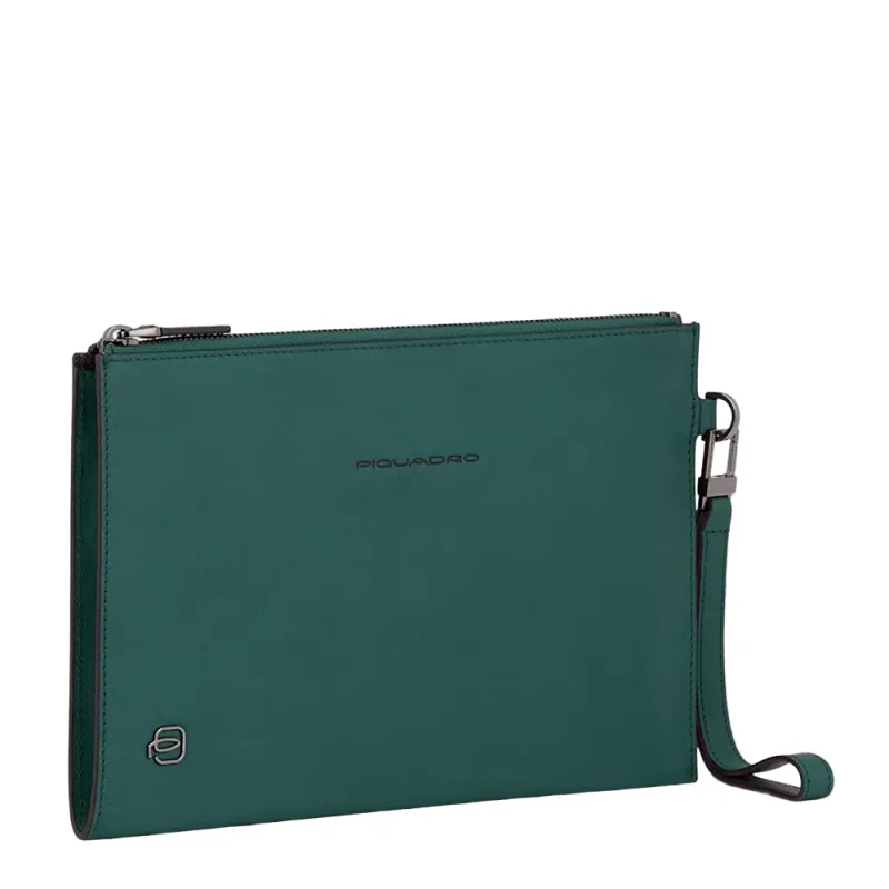 Piquadro Leather clutch bag B3, green 2