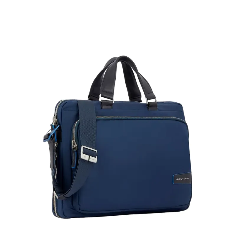 Cartella sottile espandibile Piquadro PQ-RY blu 2