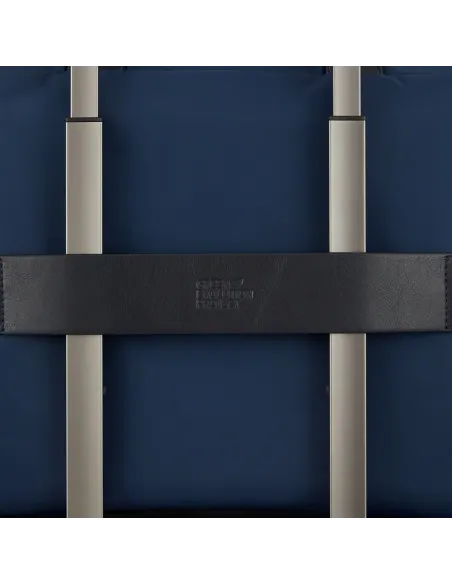 Piquadro PQ-RY erweiterbare schlanke Computer Aktentasche, blau