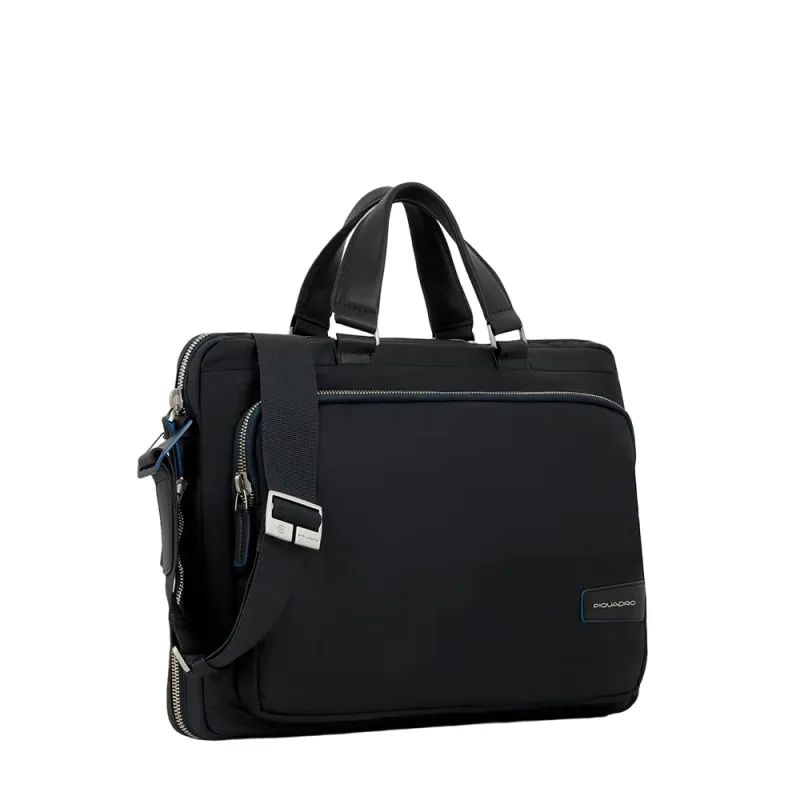 Piquadro PQ-RY expandable laptop briefcase black 2