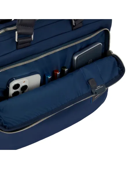 Piquadro PQ-RY expandable laptop briefcase black