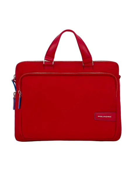 Piquadro PQ-RY expandable laptop briefcase red