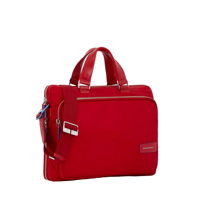 Piquadro PQ-RY expandable laptop briefcase red 2