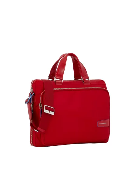 Piquadro PQ-RY expandable laptop briefcase red