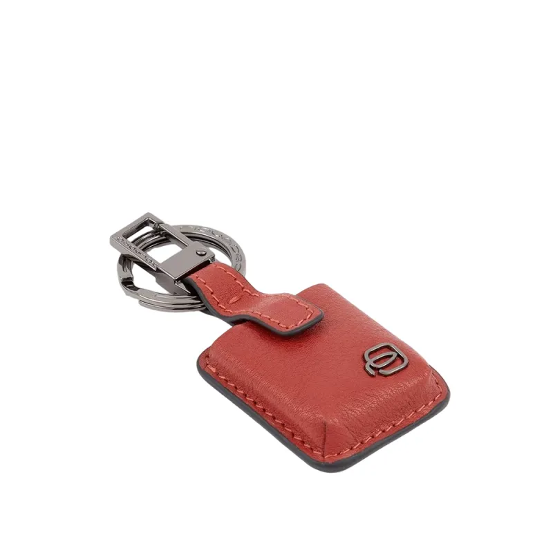 Leather Keychain with...