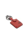 Portachiavi in pelle con connequ Black Square rosso