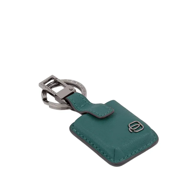 Leather Keychain with...