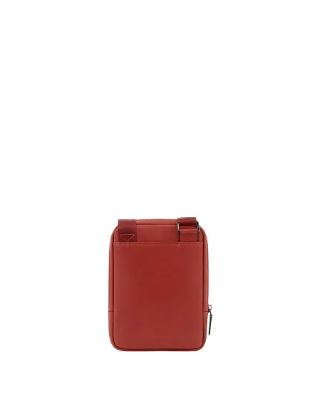 Leder Umhängetasche mit iPad mini-Fach B3 rot