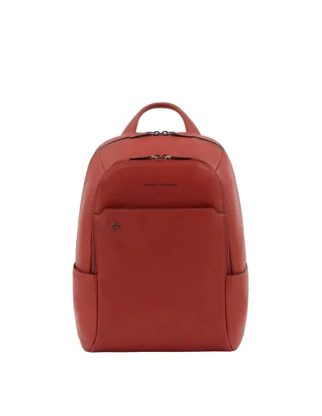 Piquadro B3 PC-Rucksack aus Leder rot