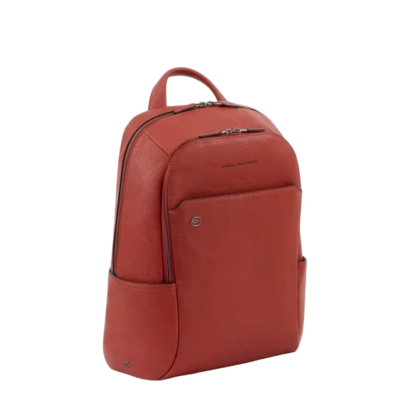Piquadro B3 PC-Rucksack aus Leder rot 2