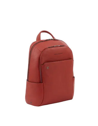 Piquadro B3 Leather PC Backpack red