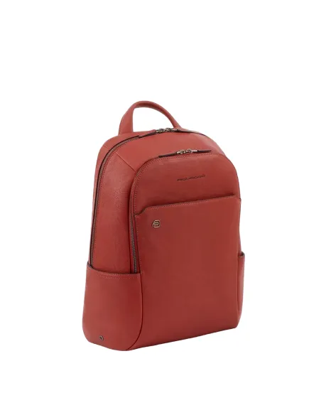 Piquadro B3 PC-Rucksack aus Leder rot
