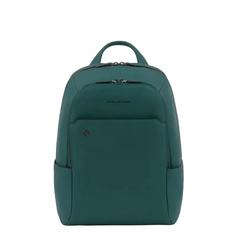 Piquadro B3 PC-Rucksack aus Leder grün