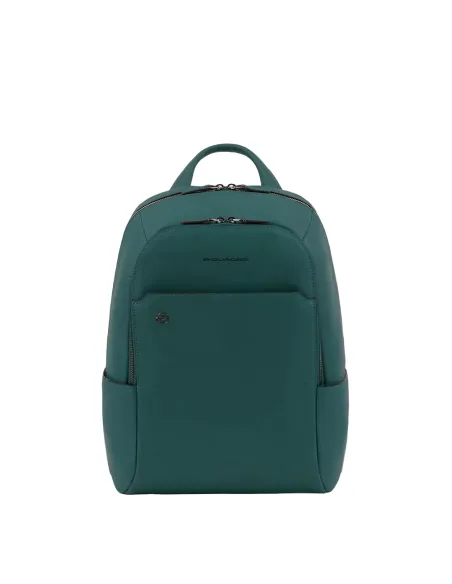Piquadro B3 PC-Rucksack aus Leder grün