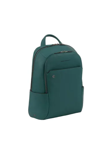 Piquadro B3 PC-Rucksack aus Leder grün