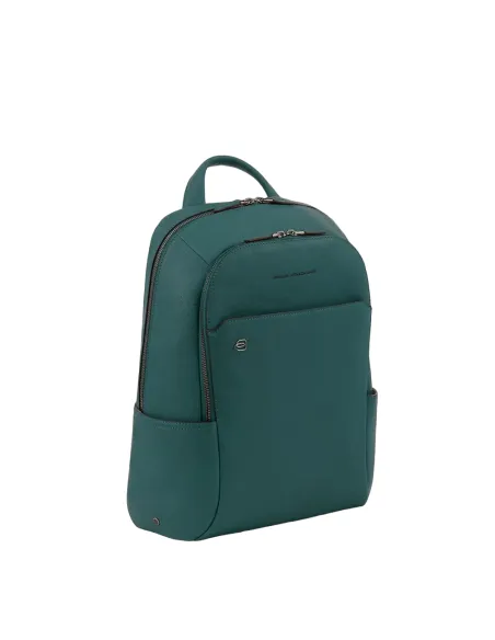 Piquadro B3 Leather PC Backpack green